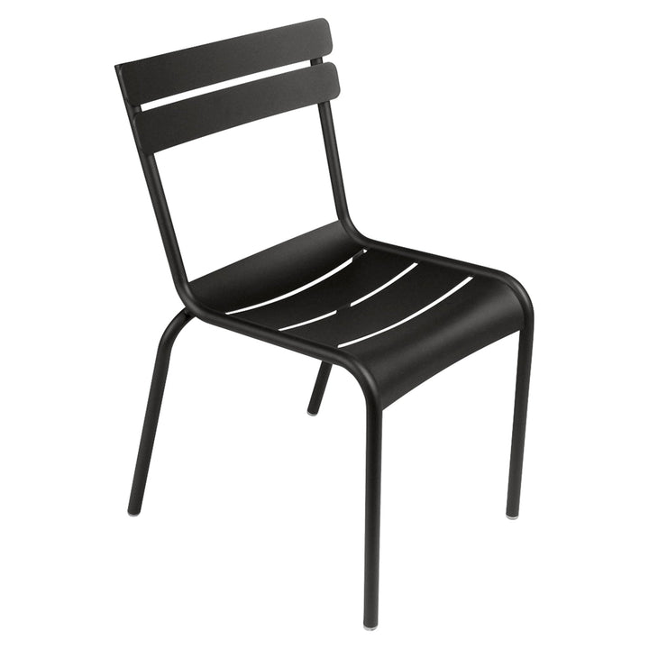 Luxembourg Steel Side Chair - Set of 2 - Fermob - Outdoor Furniture - Liquorice - HORNE