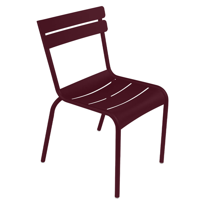 Luxembourg Steel Side Chair - Set of 2 - Fermob - Outdoor Furniture - Black Cherry - HORNE