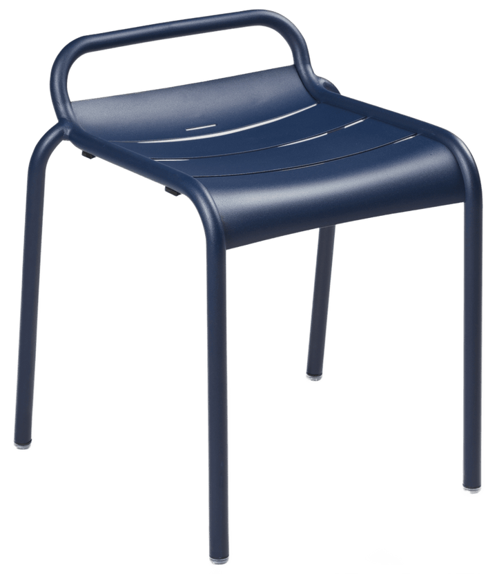 Luxembourg Stool 19" - Set of 2 - Fermob - Outdoor Furniture - Deep Blue - HORNE