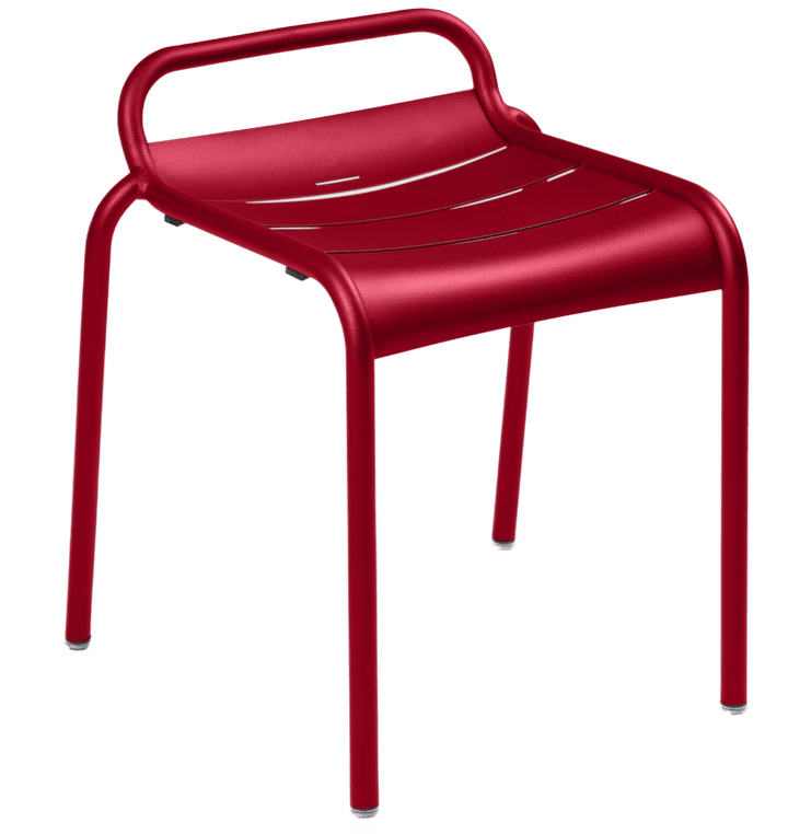 Luxembourg Stool 19" - Set of 2 - Fermob - Outdoor Furniture - Chili Red - HORNE