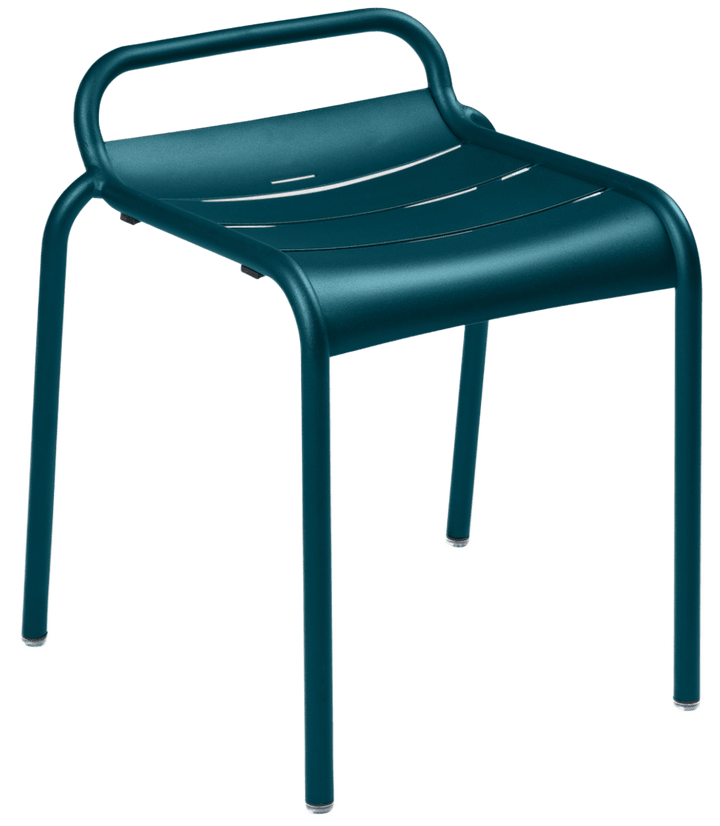 Luxembourg Stool 19" - Set of 2 - Fermob - Outdoor Furniture - Acapulco Blue - HORNE