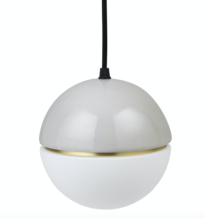 Opal Glass Macaroon Pendant Lamp by Lucie Kaas in White
