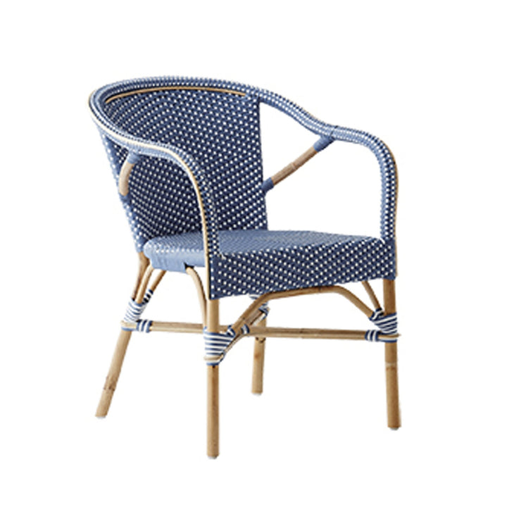 Madeleine Arm Chair - Sika Design - Chairs - Navy Blue / White Dots - HORNE