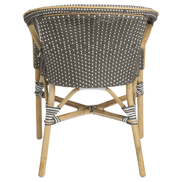 Madeleine Arm Chair - Sika Design - Chairs - White / Cappuccino Dots - HORNE