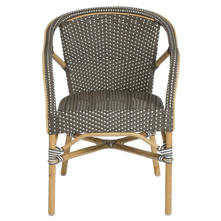 Madeleine Arm Chair - Sika Design - Chairs - White / Cappuccino Dots - HORNE