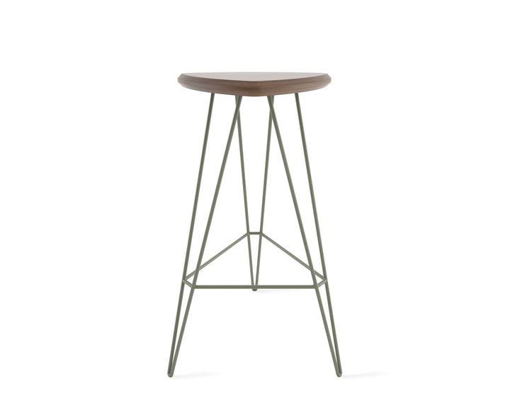 Madison Bar Stool - Tronk - Stools + Benches + Ottomans - Walnut - Prairie Green - HORNE