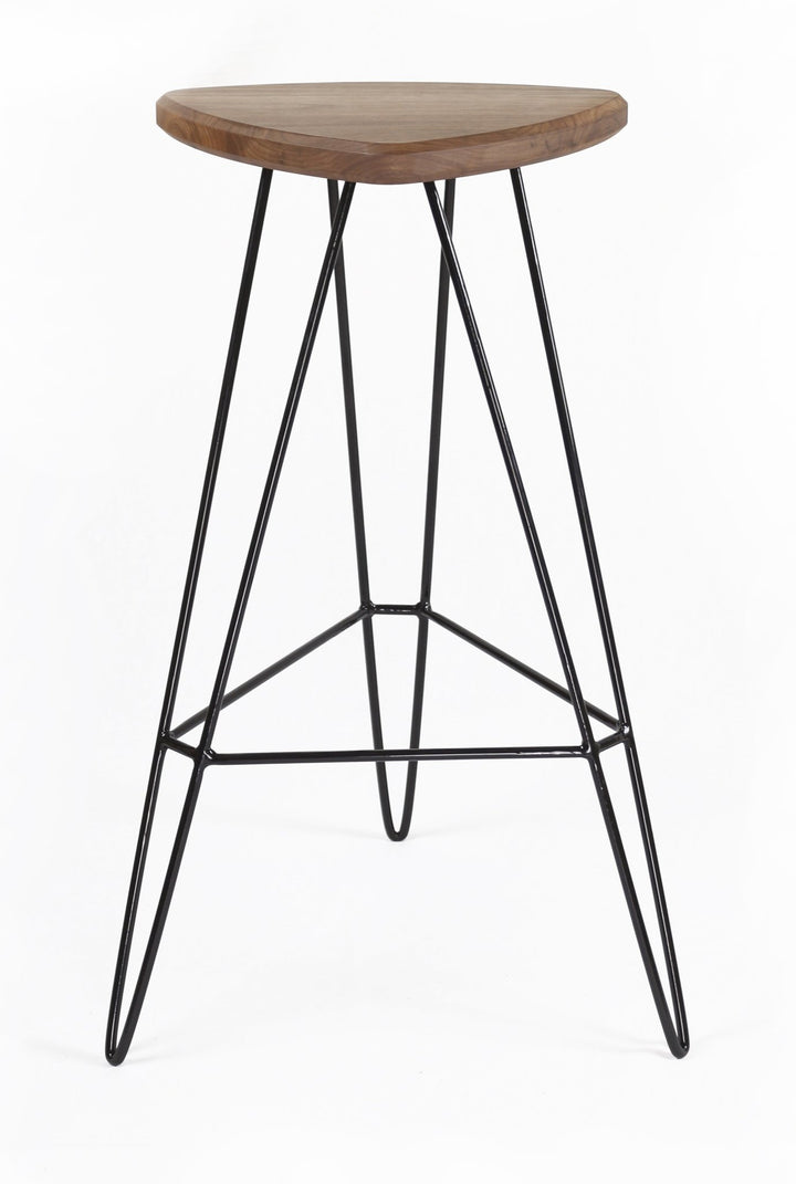 Madison Bar Stool - Tronk - Stools + Benches + Ottomans - Walnut - Black - HORNE