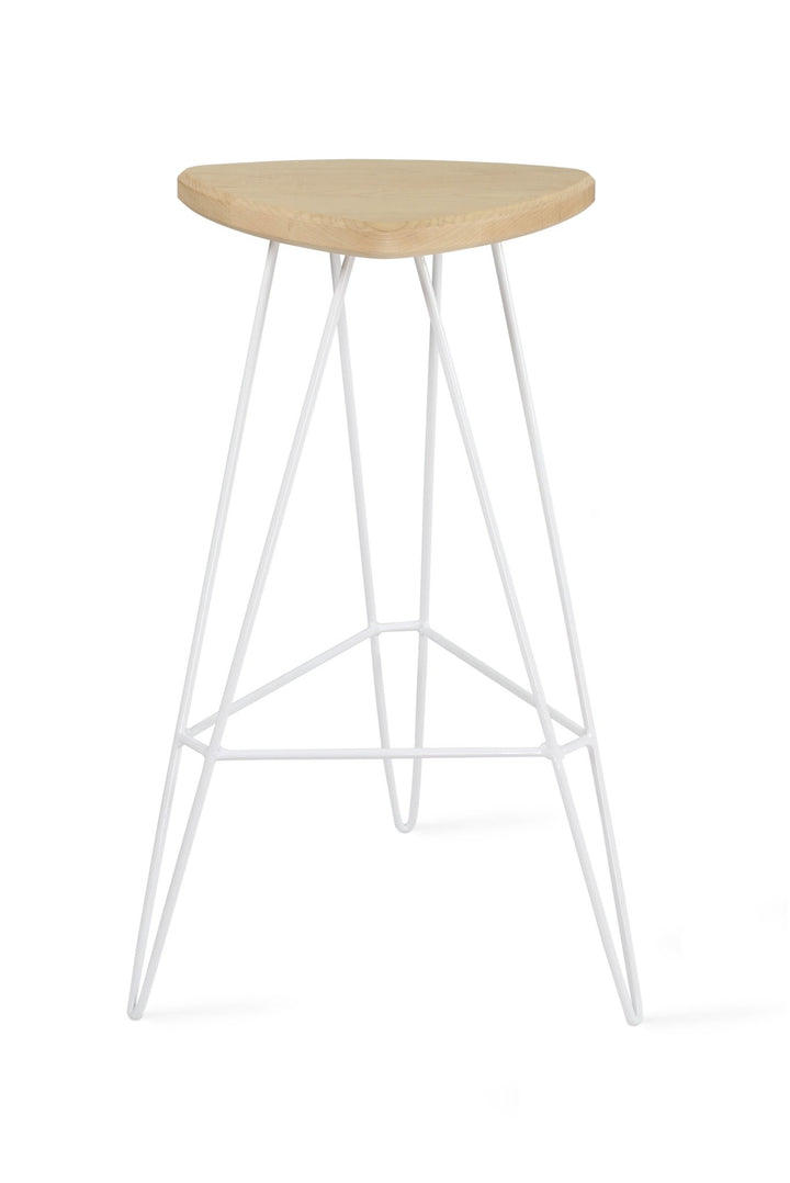 Madison Bar Stool - Tronk - Stools + Benches + Ottomans - Maple - White - HORNE