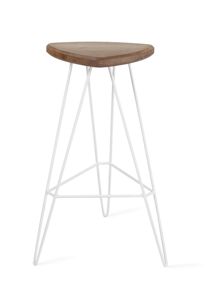 Madison Bar Stool - Tronk - Stools + Benches + Ottomans - Walnut - White - HORNE