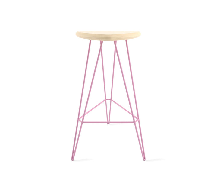 Madison Bar Stool - Tronk - Stools + Benches + Ottomans - Maple - Pink - HORNE
