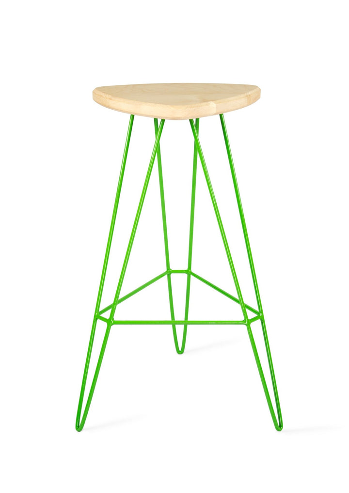 Madison Bar Stool - Tronk - Stools + Benches + Ottomans - Maple - Green - HORNE