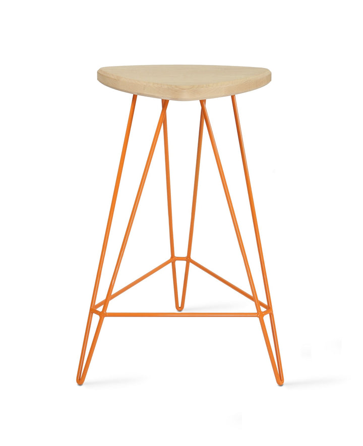 Madison Counter Stool - Tronk - Stools + Benches + Ottomans - Maple - Orange - HORNE
