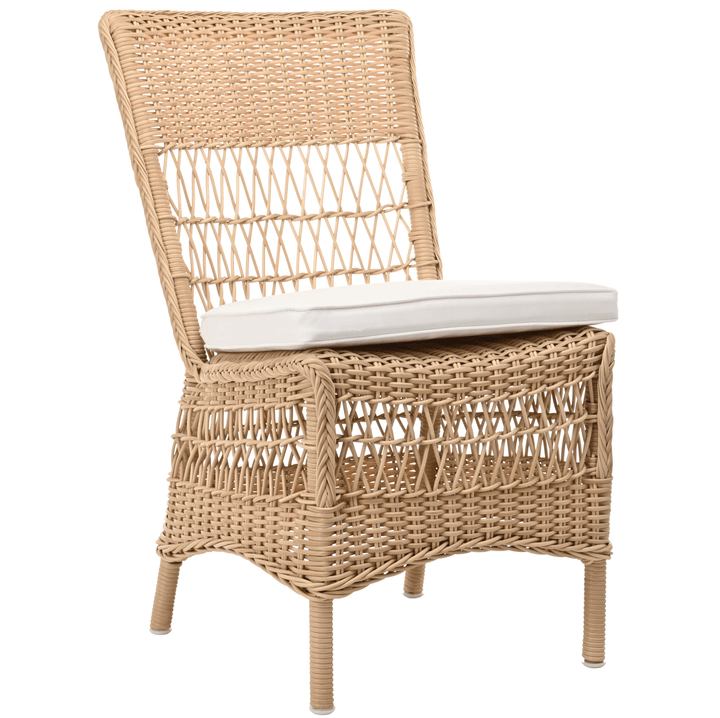 Marie Side Chair - Exterior - Sika Design - Outdoor Furniture - Natural - Snow White 100% Polyester - HORNE
