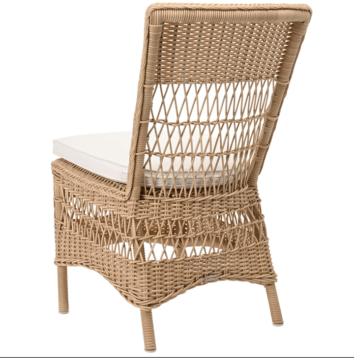 Marie Side Chair - Exterior - Sika Design - Outdoor Furniture - Natural - Snow White 100% Polyester - HORNE