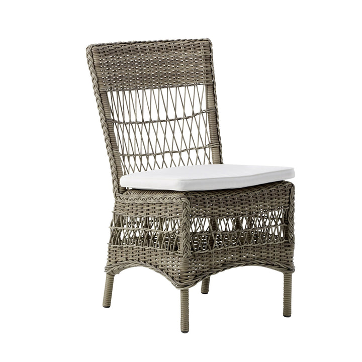 Marie Side Chair - Exterior - Sika Design - Outdoor Furniture - Antique - Tempotest Canvas White - HORNE