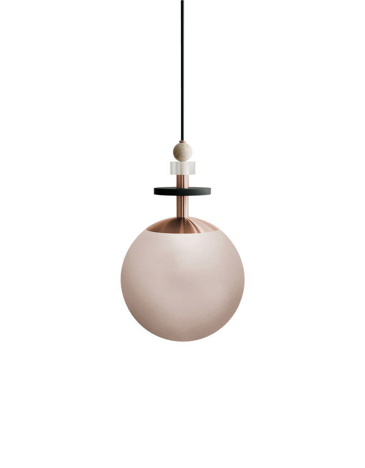 Maru Pendant - Copper - Ladies & Gentlemen - Pendants - 10" - Small - Rust Translucent - HORNE