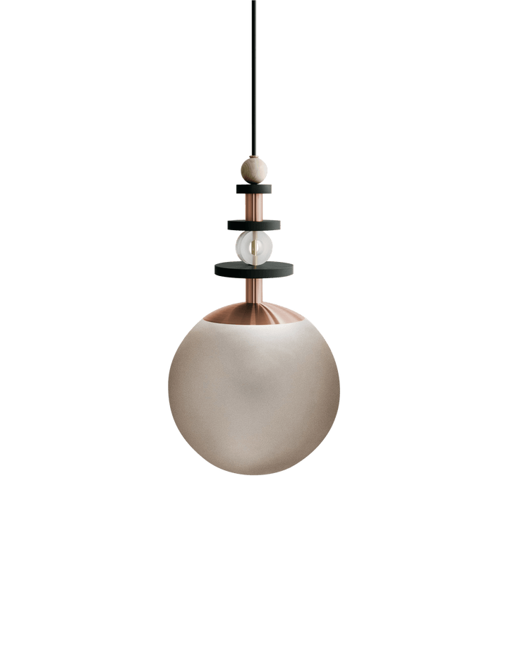 Maru Pendant - Copper - Ladies & Gentlemen - Pendants - 10" - Tall - Bronze Translucent - HORNE