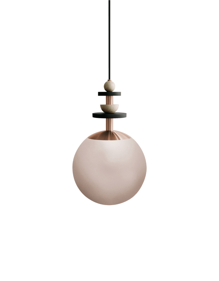 Maru Pendant - Copper - Ladies & Gentlemen - Pendants - 10" - Medium - Rust Translucent - HORNE