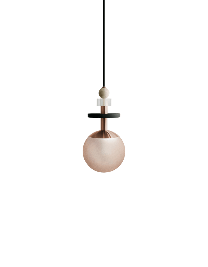 Maru Pendant - Copper - Ladies & Gentlemen - Pendants - 6" - Small - Rust Translucent - HORNE