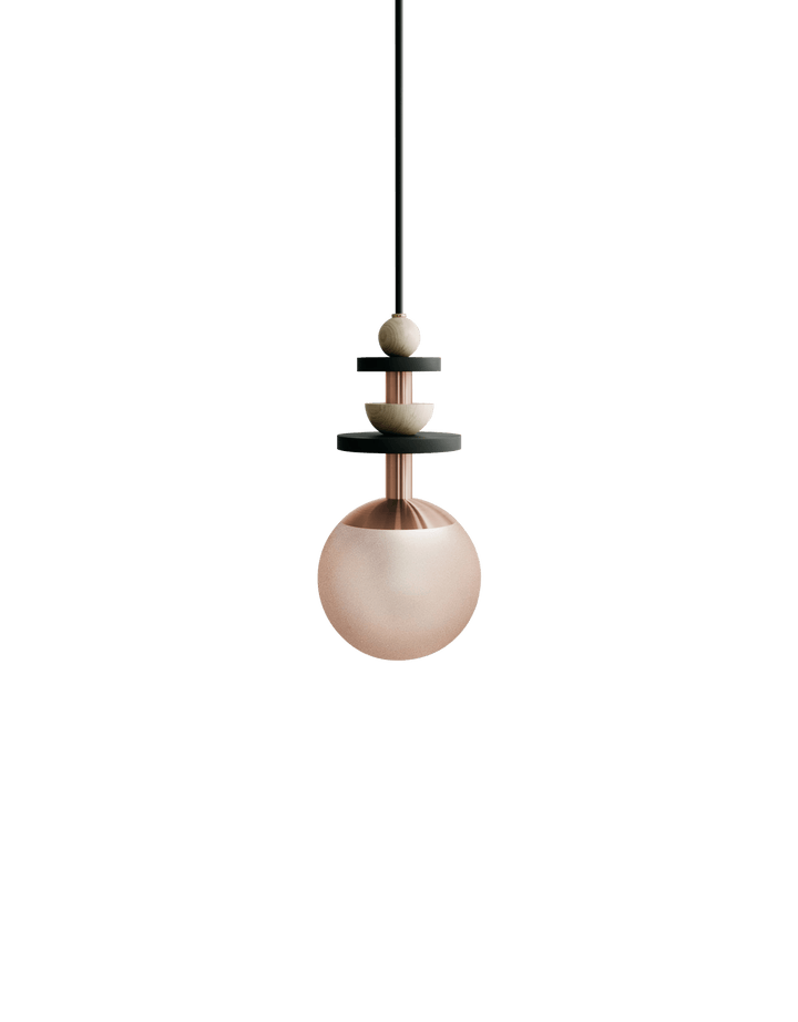 Maru Pendant - Copper - Ladies & Gentlemen - Pendants - 6" - Medium - Rust Translucent - HORNE