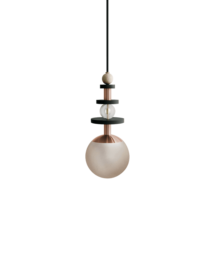 Maru Pendant - Copper - Ladies & Gentlemen - Pendants - 6" - Tall - Bronze Translucent - HORNE