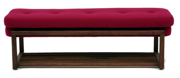 Melinda Bench 48 - With Shelf - Artless - Stools + Benches + Ottomans - Berry Red - HORNE