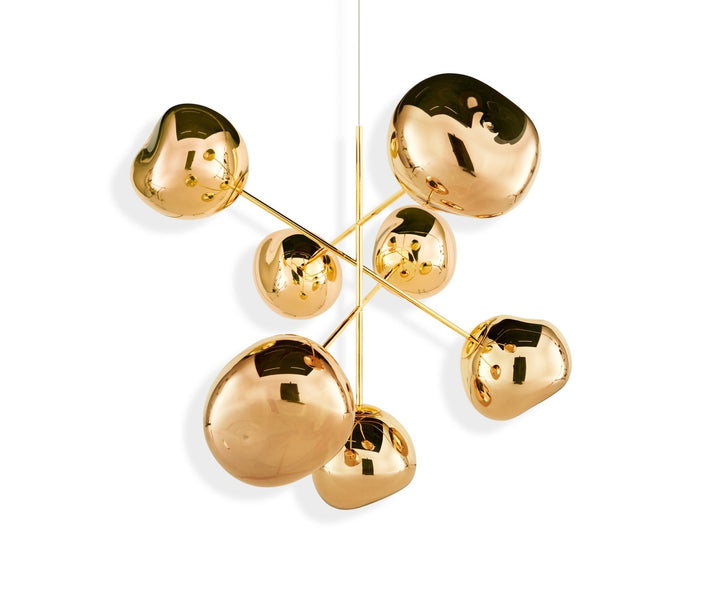 Melt Chandelier - Large - Tom Dixon - Floor Lamps - Gold - HORNE
