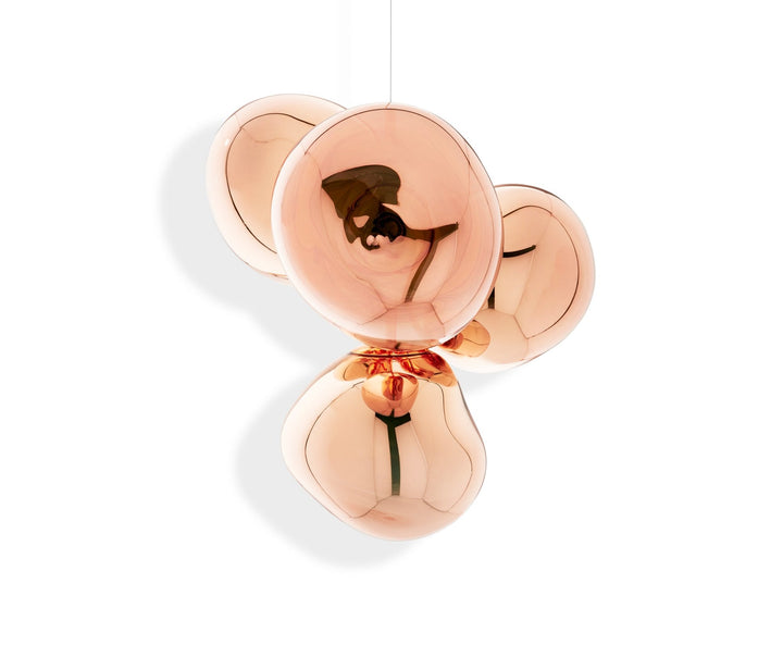 Melt Chandelier - Small - Tom Dixon - Floor Lamps - Copper - HORNE
