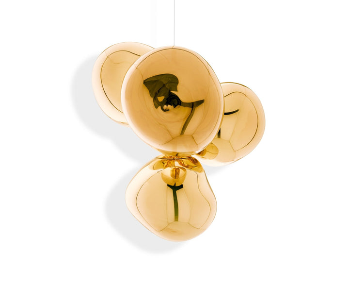 Melt Chandelier - Small - Tom Dixon - Floor Lamps - Gold - HORNE