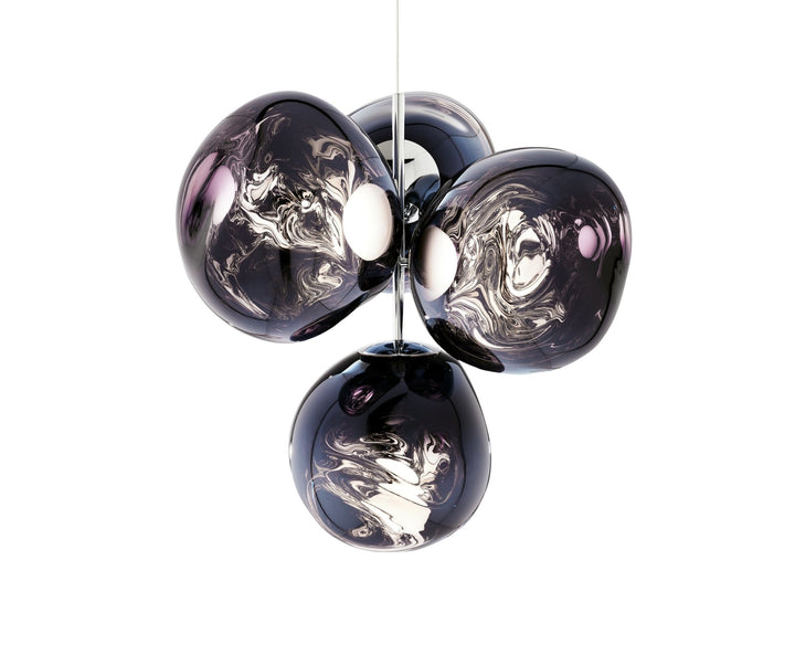 Melt Chandelier - Small - Tom Dixon - Floor Lamps - Smoke - HORNE