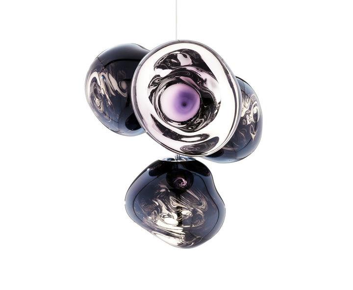 Melt Chandelier - Small - Tom Dixon - Floor Lamps - Smoke - HORNE