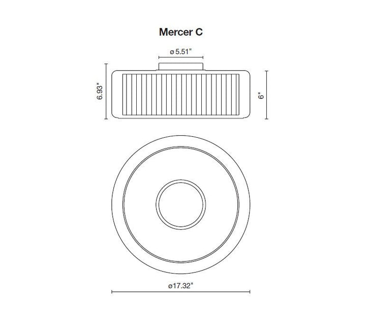 Mercer Ceiling Light