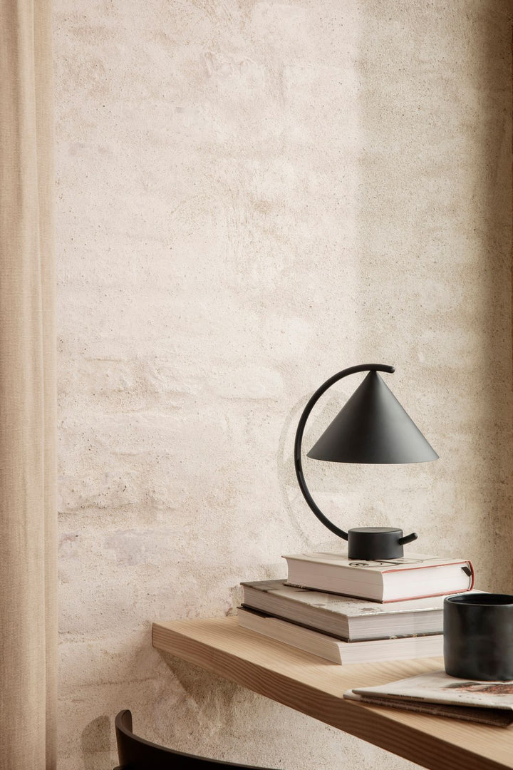 Meridian Lamp - Ferm Living - Tables + Desks - Brushed Steel - HORNE