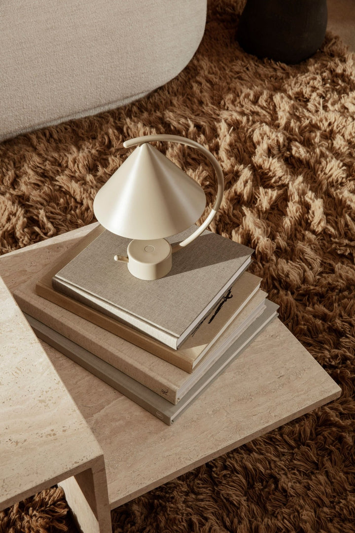 Meridian Lamp - Ferm Living - Tables + Desks - Brushed Steel - HORNE