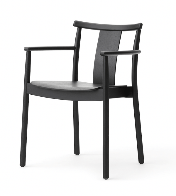 Merkur Dining Chair w/ Armrest - Audo Copenhagen - Chairs - Natural Oak - No Upholstery - HORNE