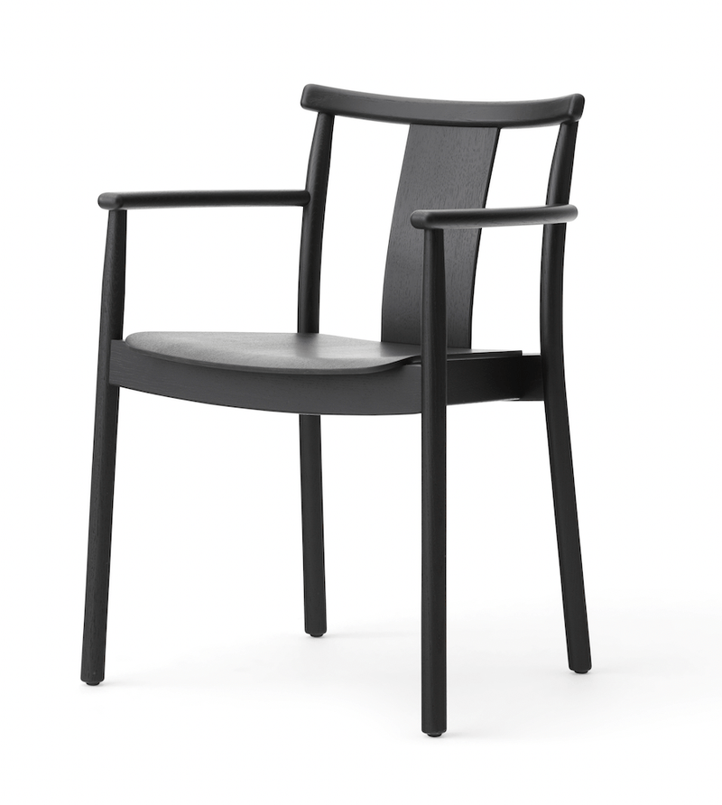 Merkur Dining Chair w/ Armrest - Audo Copenhagen - Chairs - Natural Oak - No Upholstery - HORNE