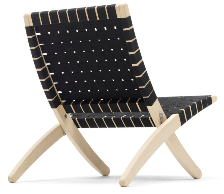 MG501 Cuba Chair - Cotton Webbing - Carl Hansen & Son - Chairs - Soaped Oak/Black Webbing - HORNE