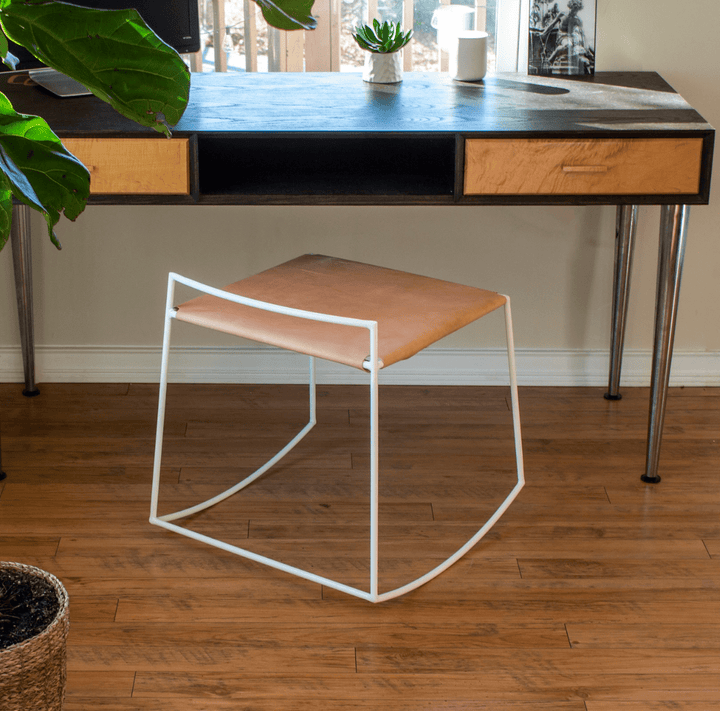 Mia Rocking Stool - Tronk - Stools + Benches + Ottomans - White - HORNE
