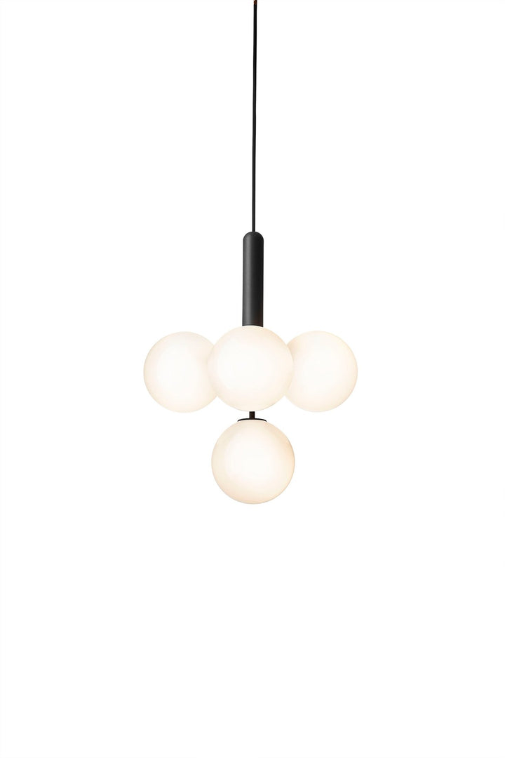 Miira 4 Pendant - Nuura - Pendants - Brass/Opal White - HORNE