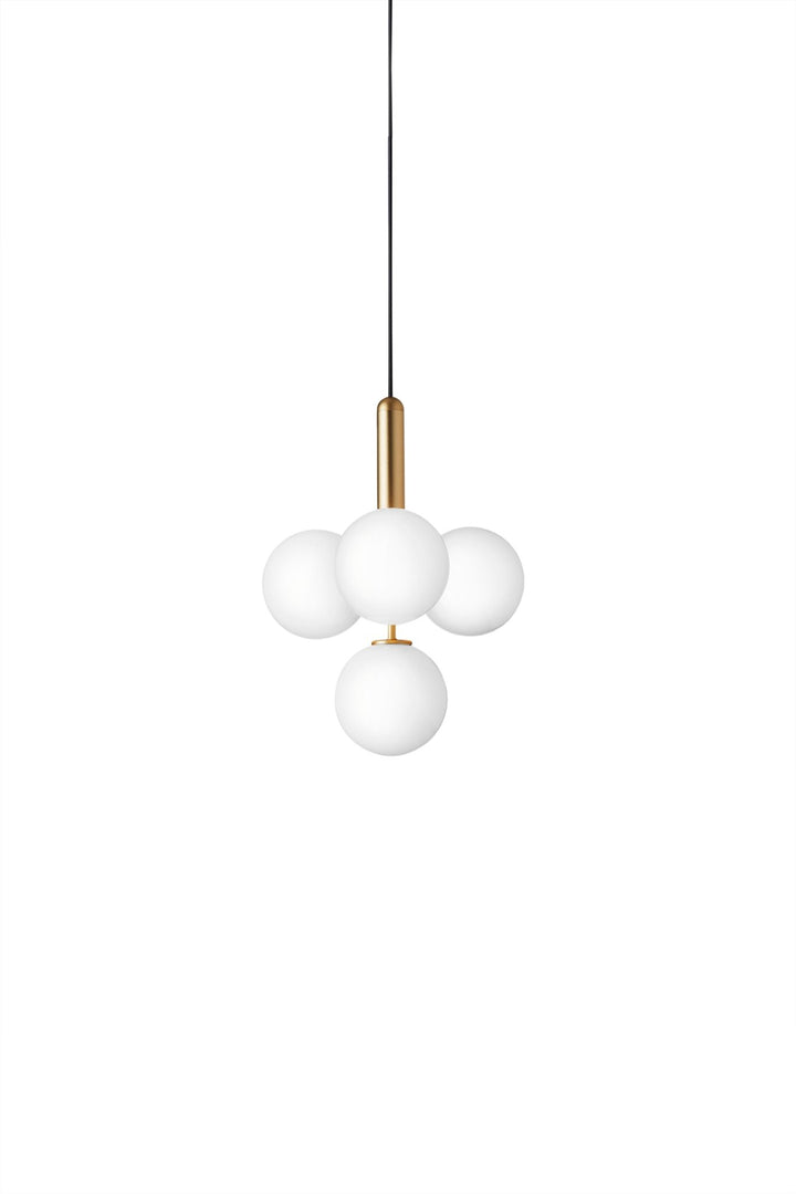 Miira 4 Pendant - Nuura - Pendants - Brass/Opal White - HORNE