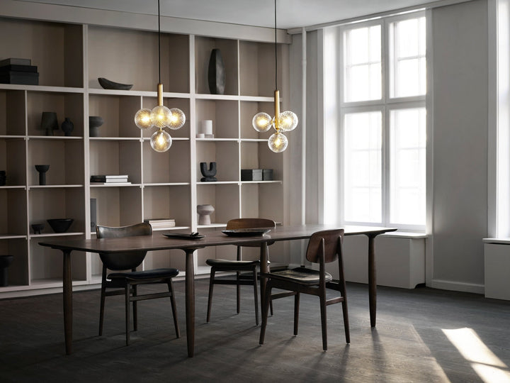 Miira 4 Pendant - Nuura - Pendants - Brass/Opal White - HORNE