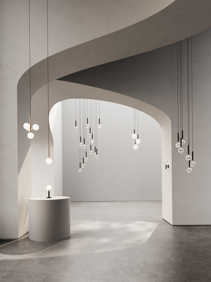 Miira 6 Pendant - Large - Nuura - Pendants - Rock Grey/Opal White - HORNE