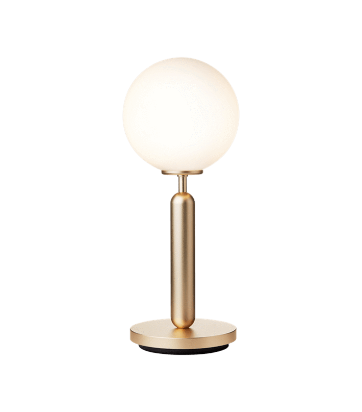 Miira Table Lamp - Nuura - Table + Task - Brass/Opal White - HORNE