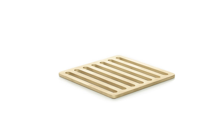 Milan Trivet - Fferrone Design - Serveware - Solid Brass With Sandblasted Finish - HORNE