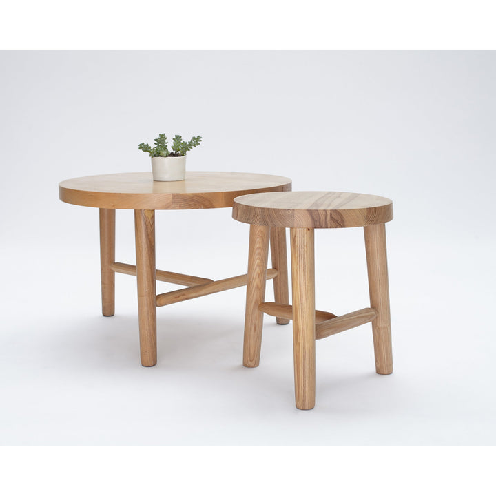 Milking Stool LAX Series - Standard Height - MASH Studios - Stools + Benches + Ottomans - Ash - HORNE