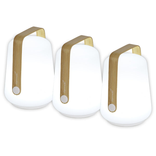 Mini Balad Lamps H5" - Set of 3 - Bamboo - Fermob - Outdoor Lights - HORNE