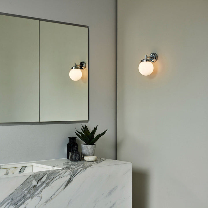 Mini Globe Wall Light - Original BTC - Wall Sconces - Chrome - Seedy - HORNE