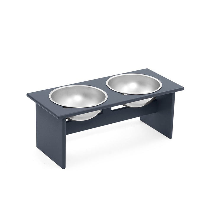 Minimalist Double Dog Bowl - Medium - Loll Designs - Outdoor Accessories - Charcoal Grey - HORNE