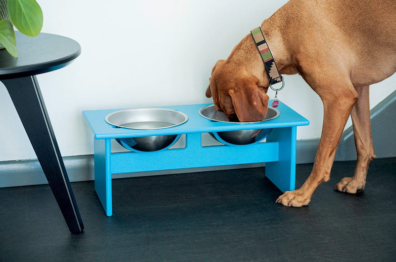 Minimalist Double Dog Bowl - Medium - Loll Designs - Outdoor Accessories - Black - HORNE