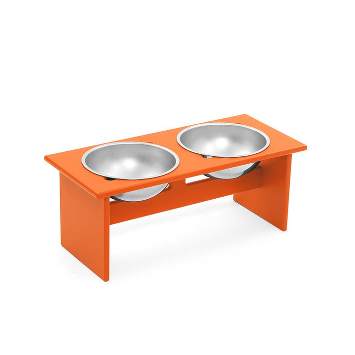 Minimalist Double Dog Bowl - Medium - Loll Designs - Outdoor Accessories - Sunset Orange - HORNE